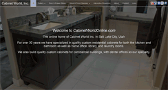 Desktop Screenshot of cabinetworldonline.com