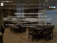 Tablet Screenshot of cabinetworldonline.com